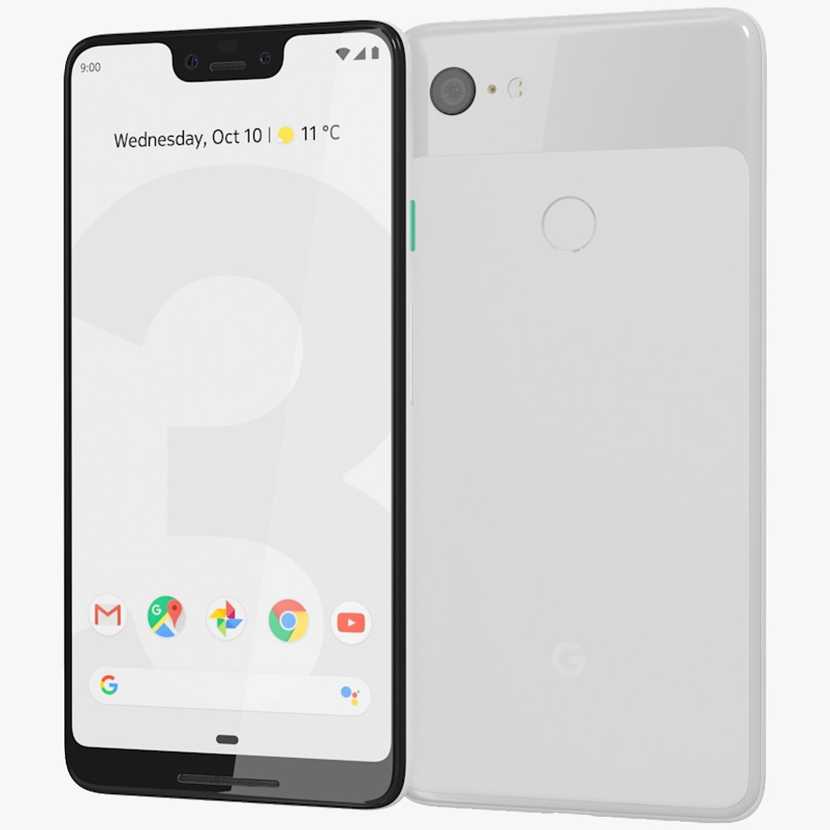 Google Pixel 3XL - 4gb, 64gb, 4g, Clearly-white, International-version, Google