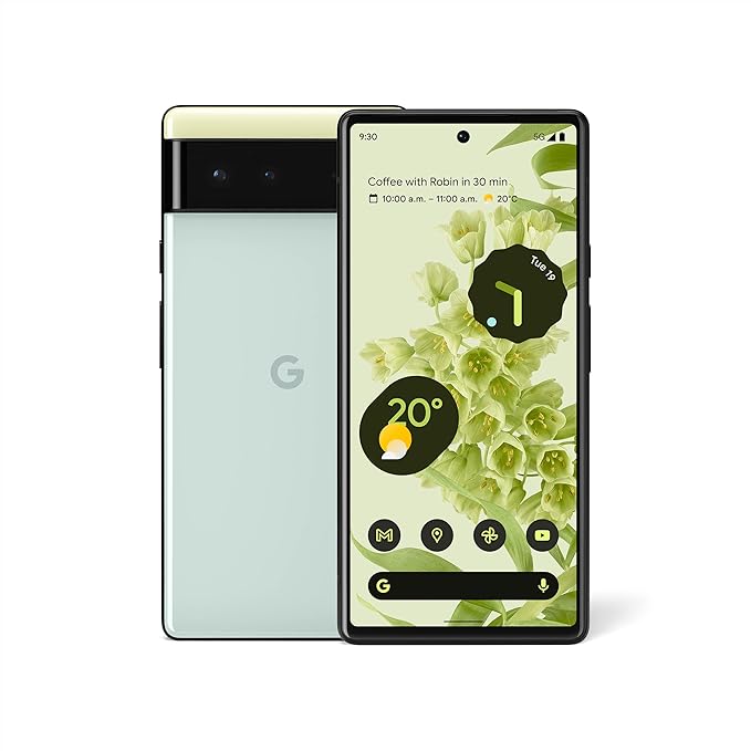 Google Pixel 6 - 128gb, 8-gb, 5g, Sorta-seafoam, International-version, Google
