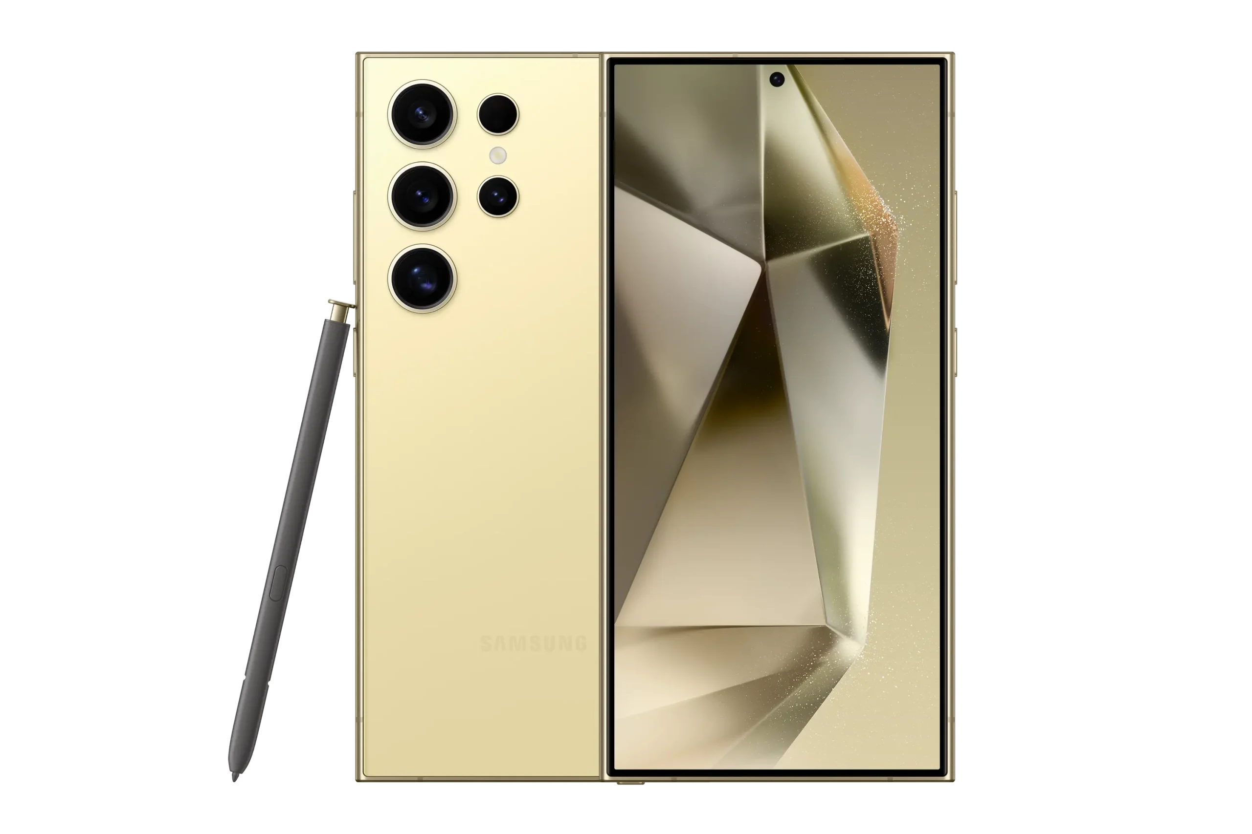 Samsung Galaxy S24 Ultra - Titanium-yellow, 12gb, 256gb, Samsung, International-version, Single-sim-esim