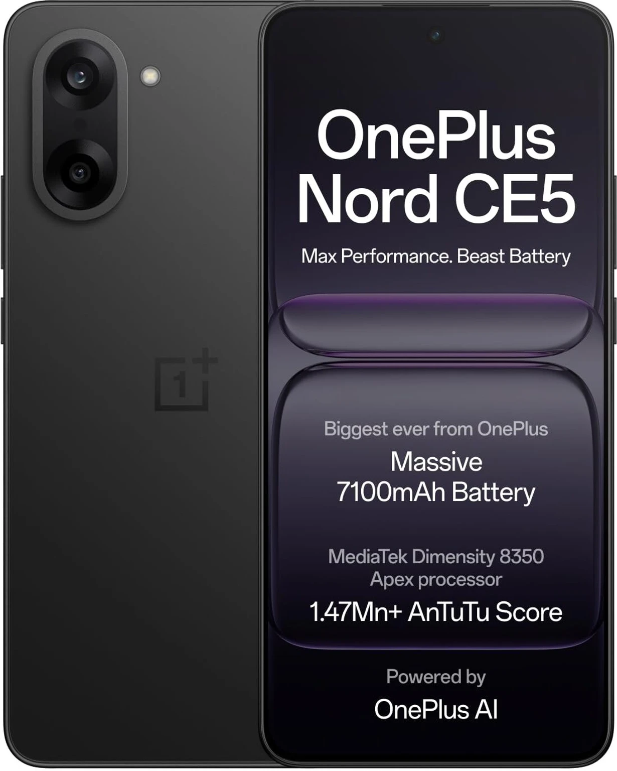 OnePlus Nord CE5 - Black-infinity, 5g, 8-gb, 256gb, International-version