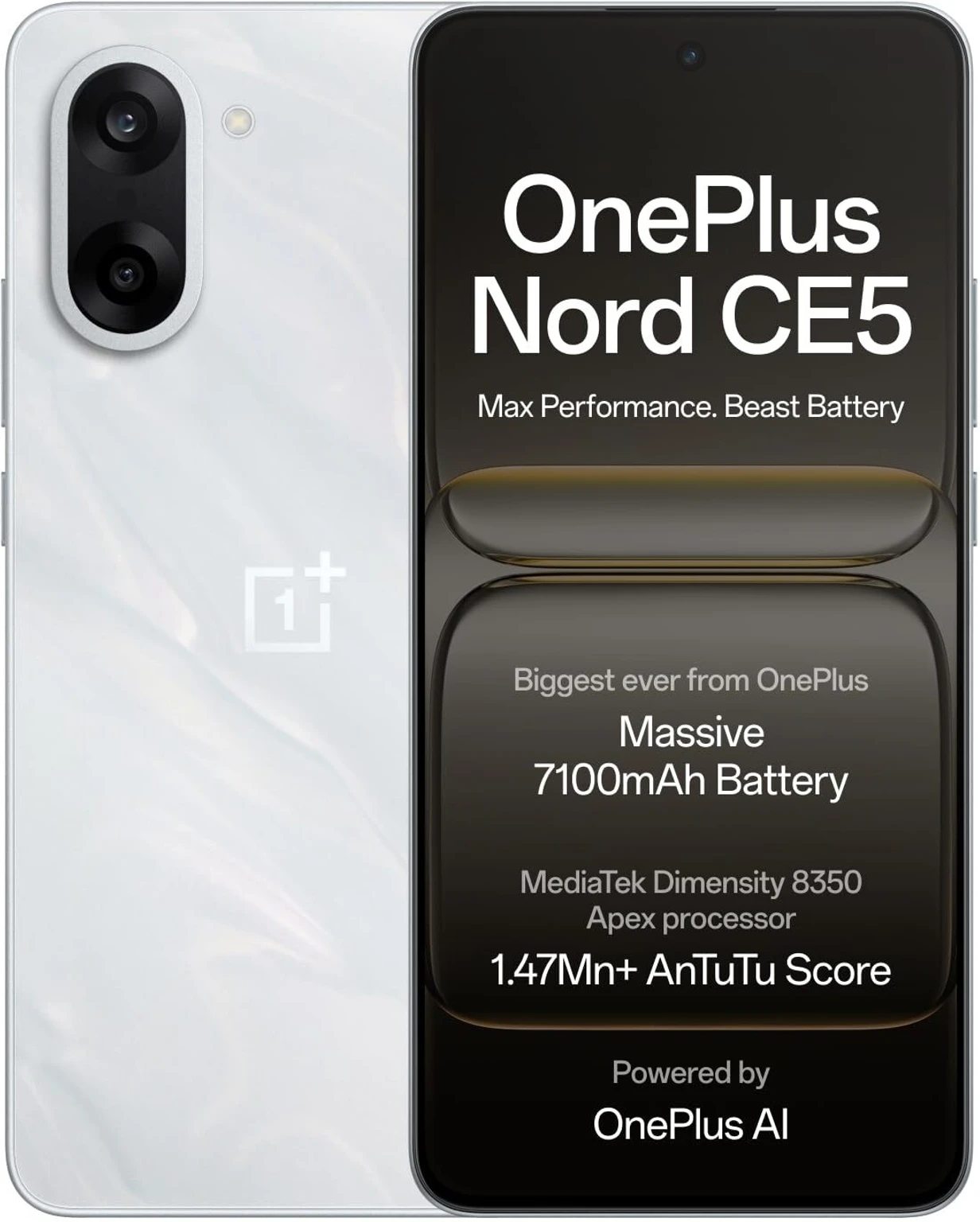 OnePlus Nord CE5 - Marble-mist, 5g, 8-gb, 256gb, International-version