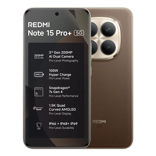 Xiaomi Redmi Note 15 Pro+ 5G - Mocha-brown, 8-gb, 256gb, International-version, Xiaomi